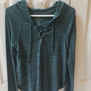 Grey American Eagle Hoodie NWT